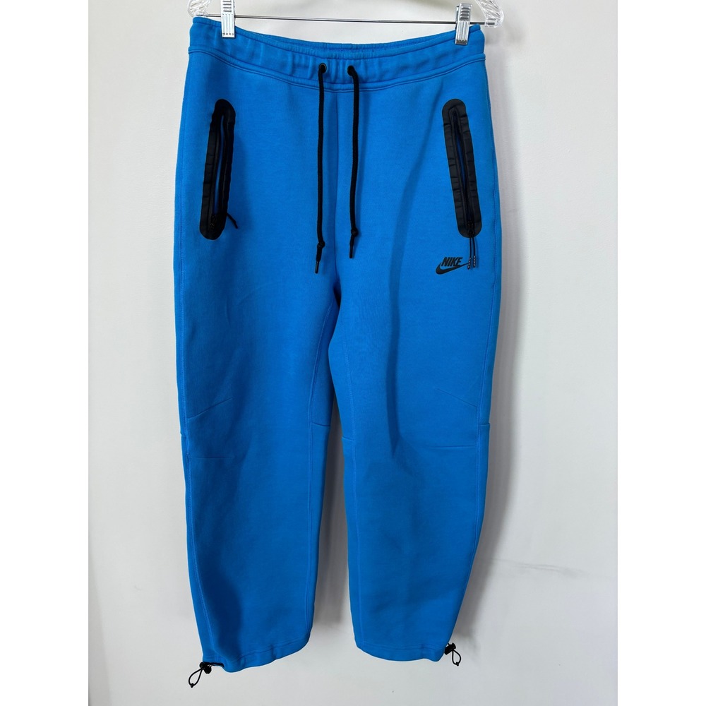 Nike Tech Fleece Joggers Mens Medium Blue Sweatpants Tapered CU4495-403